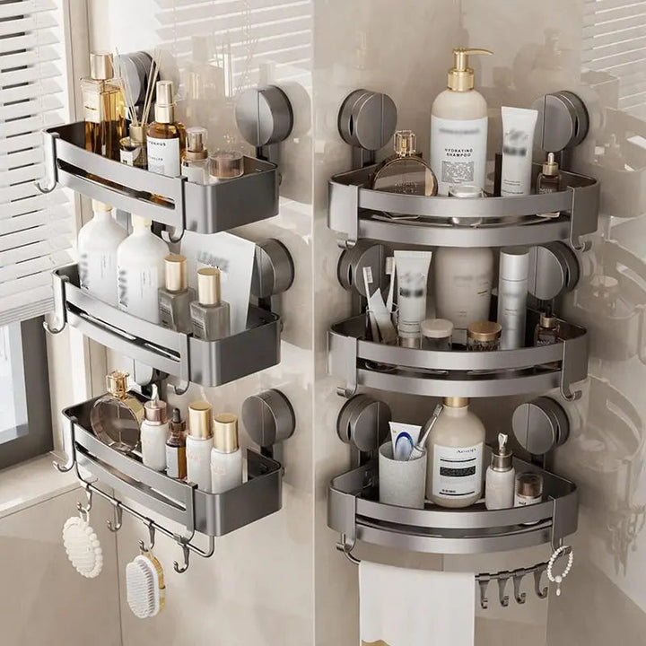 BowLift | Space-saving floating shelf with drainage holes