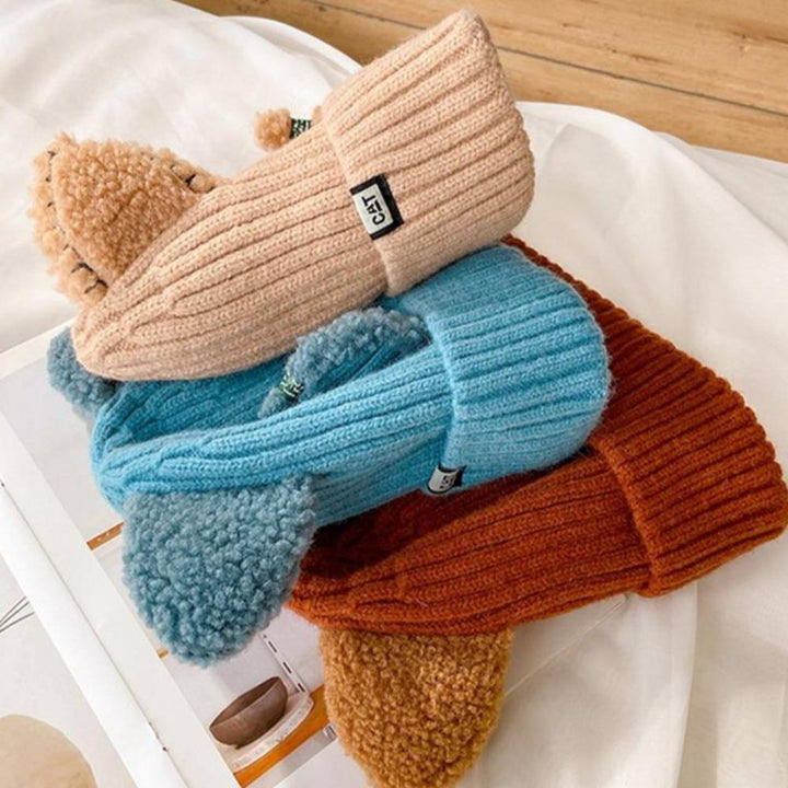 CozyCat Beanie - Trendy Winter Hat with Cat Ears Bowlift