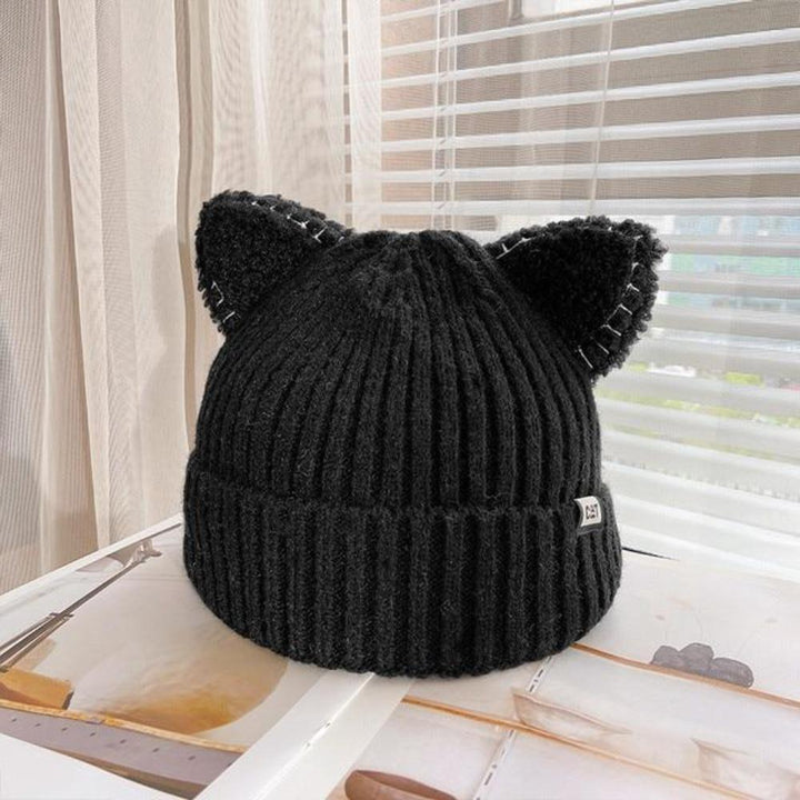 CozyCat Beanie - Trendy Winter Hat with Cat Ears Bowlift