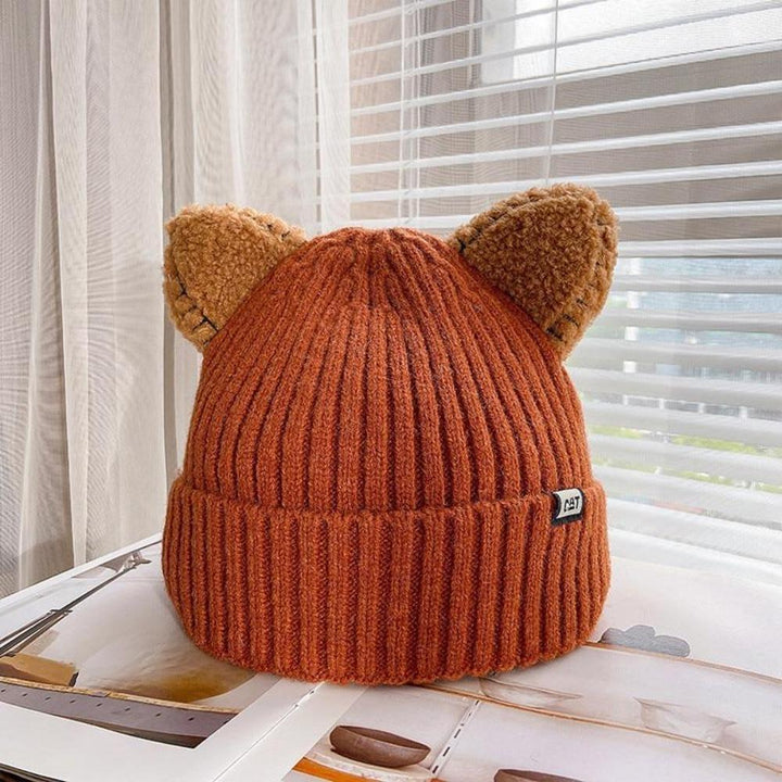 CozyCat Beanie - Trendy Winter Hat with Cat Ears Bowlift
