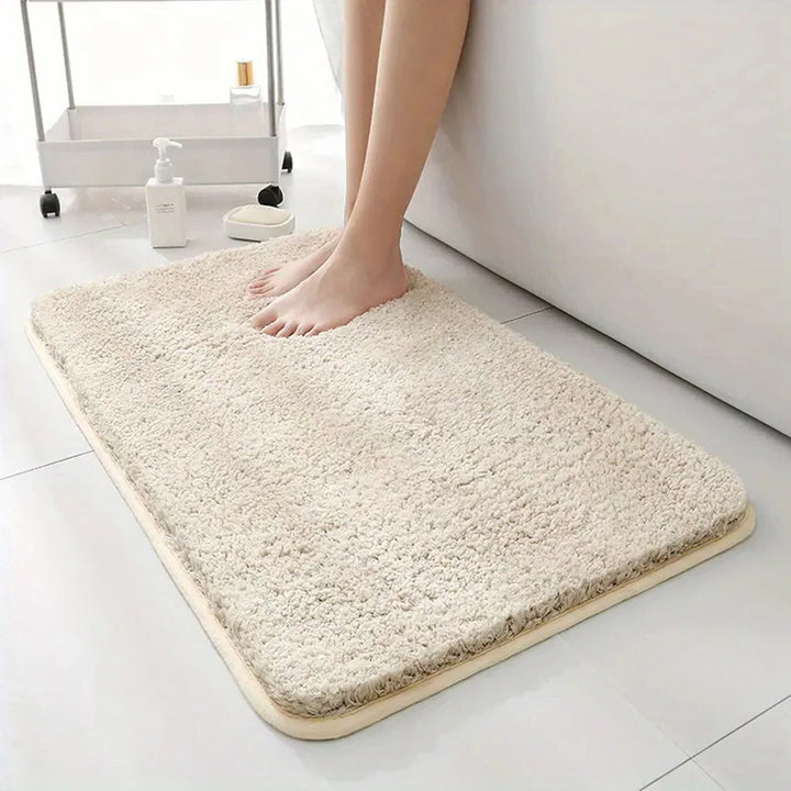 BowLift | Thickened Plush Anti-Slip Bathroom Mat | Super Absorbent, Durable & Machine Washable for Shower, Sink & Toilet Use