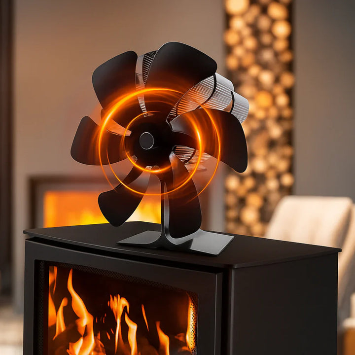Wood Stove Fan, Silent Heat Diffusion for Efficient Warmth | Bowlift