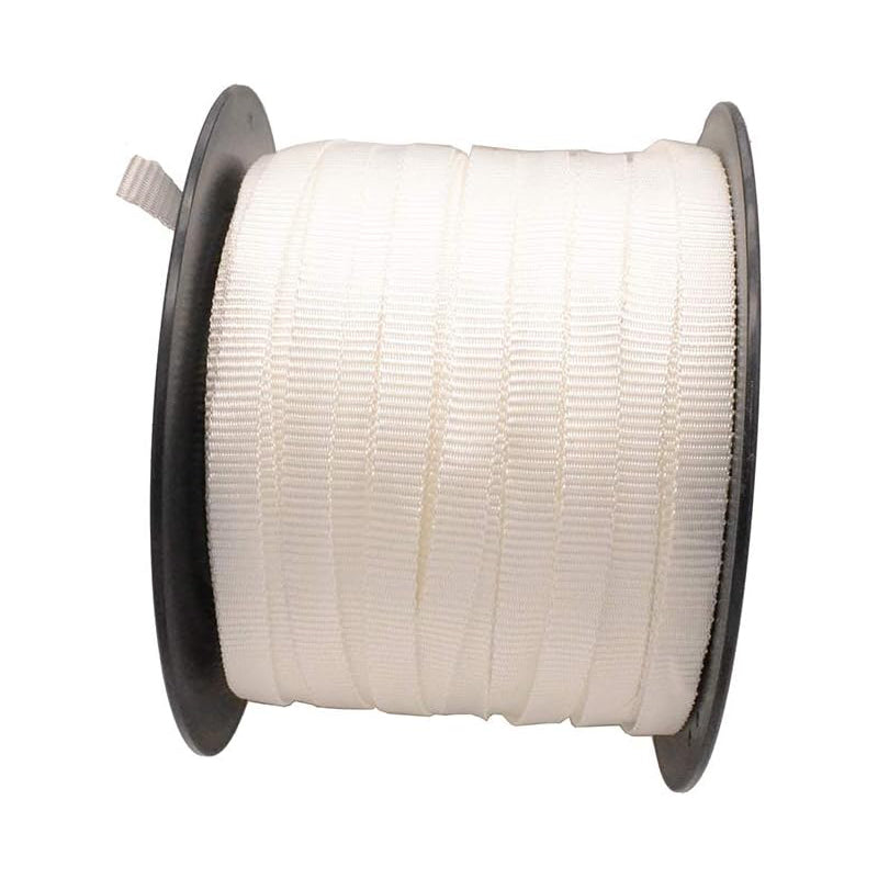 BowLift | Heavy Duty 5/8"  328FT Polyester Pulling Tape Woven Cord Strapping 1250 lb Pull Tape Mule Webbing