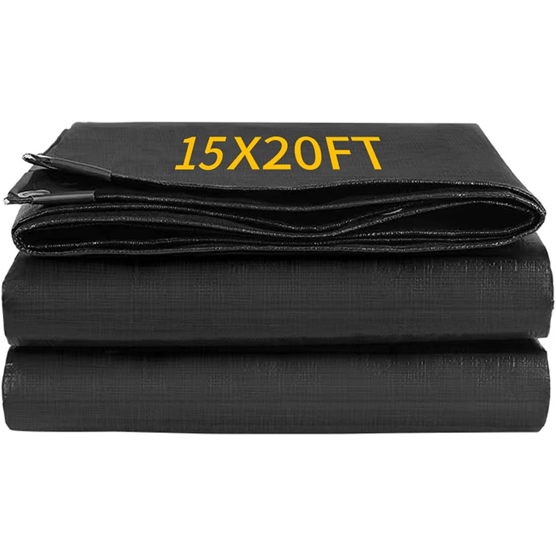 BowLift | 15X20FT Reinforced PE Pond Liner, Pond Liners for Outdoor Ponds, Hemmed Edge with Buttonholes Liners for KOI/Fish, Duck Pond and Waterscape.
