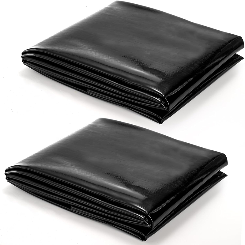BowLift | 2 Pack 4x7ft Pond Liner, 20 Mil Small Pond HDPE Mat Black Pond Liner for Fish Pond, Waterfall, Garden Fountain