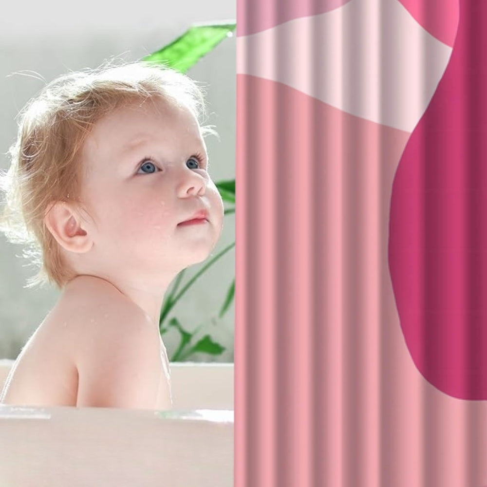 BowLift | Poppie Bright Pink Bath Curtain
