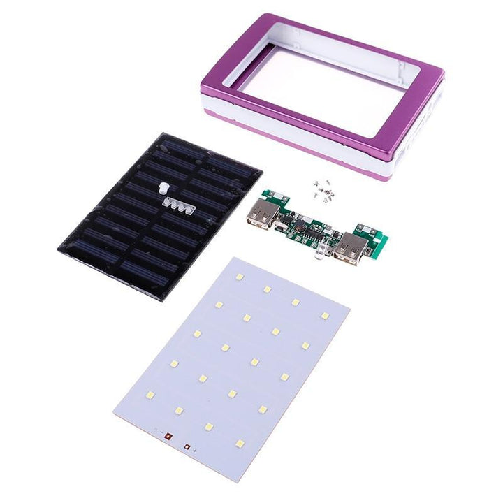 BowLift | Portable 5x18650 Powerbank  Pover Power Bank 18650 Solar Power Bank Case DIY Box Dual USB Kit Phone Charger Flashlight
