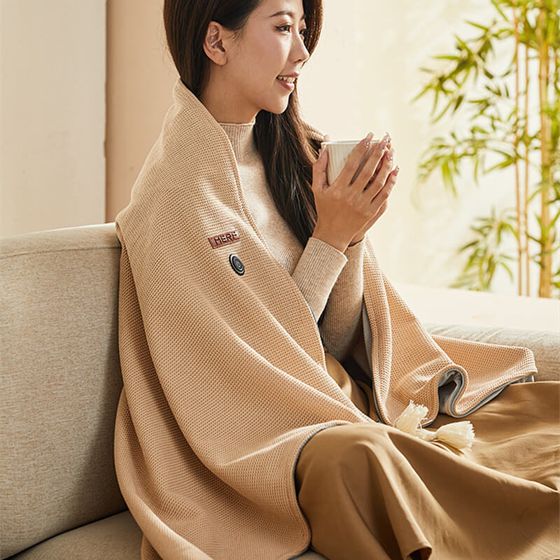 BowLift | CozyWarm USB Heated Blanket – Portable Electric Throw with 3 Heat Settings & Soft Fleece Fabric