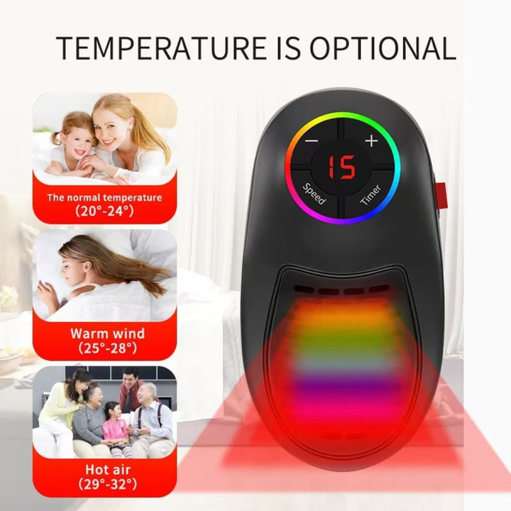 BowLift | Portable Electric Space Heater Energy Efficient Thermostat Control