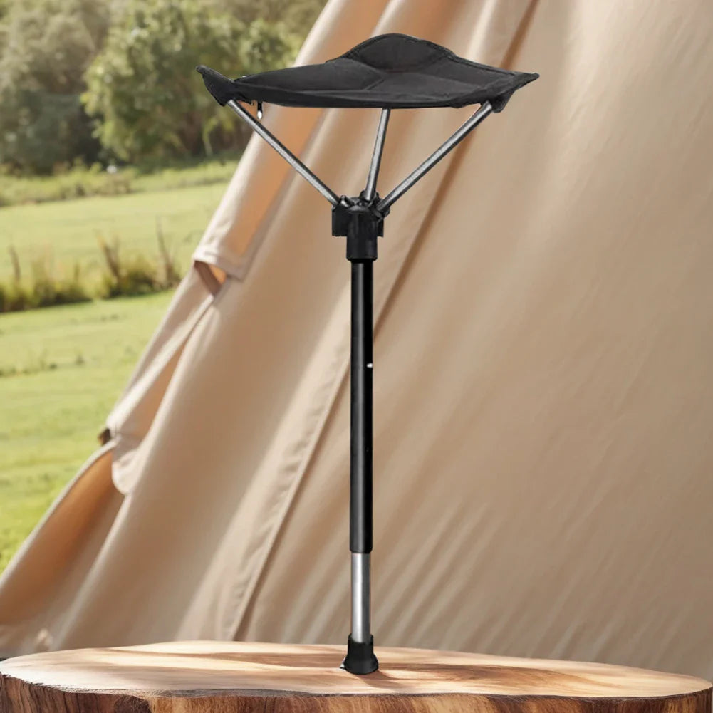 BowLift | Adjustable Aluminum Alloy Folding Camping Stool 125kg Load Bearing for Hiking Travel