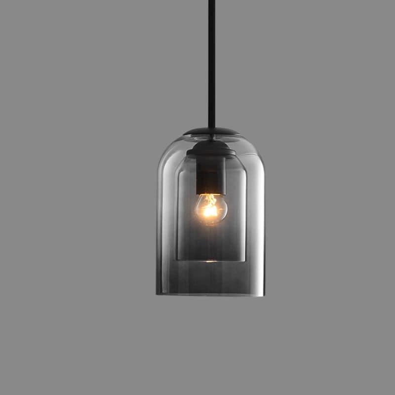Double glass pendant light Bowlift