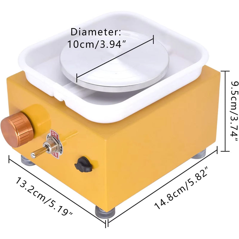 BowLift | Mini Electric Pottery Wheel Machine Tools Pottery Machine Electric Pottery Wheel For Kids Adults Diy Shop Or Home Use
