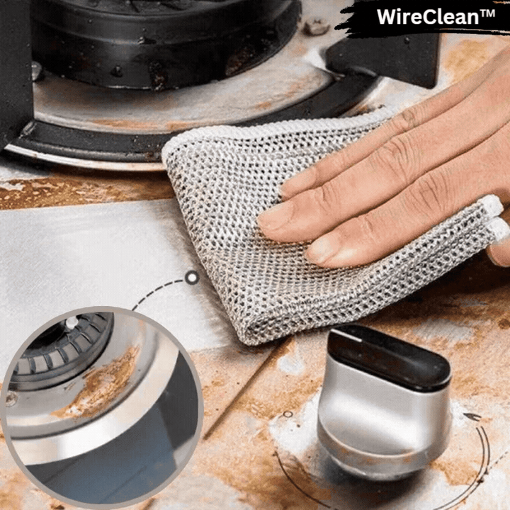 BowLift | WireClean Double Sided Metal Steel Wire Cleaning Cloth