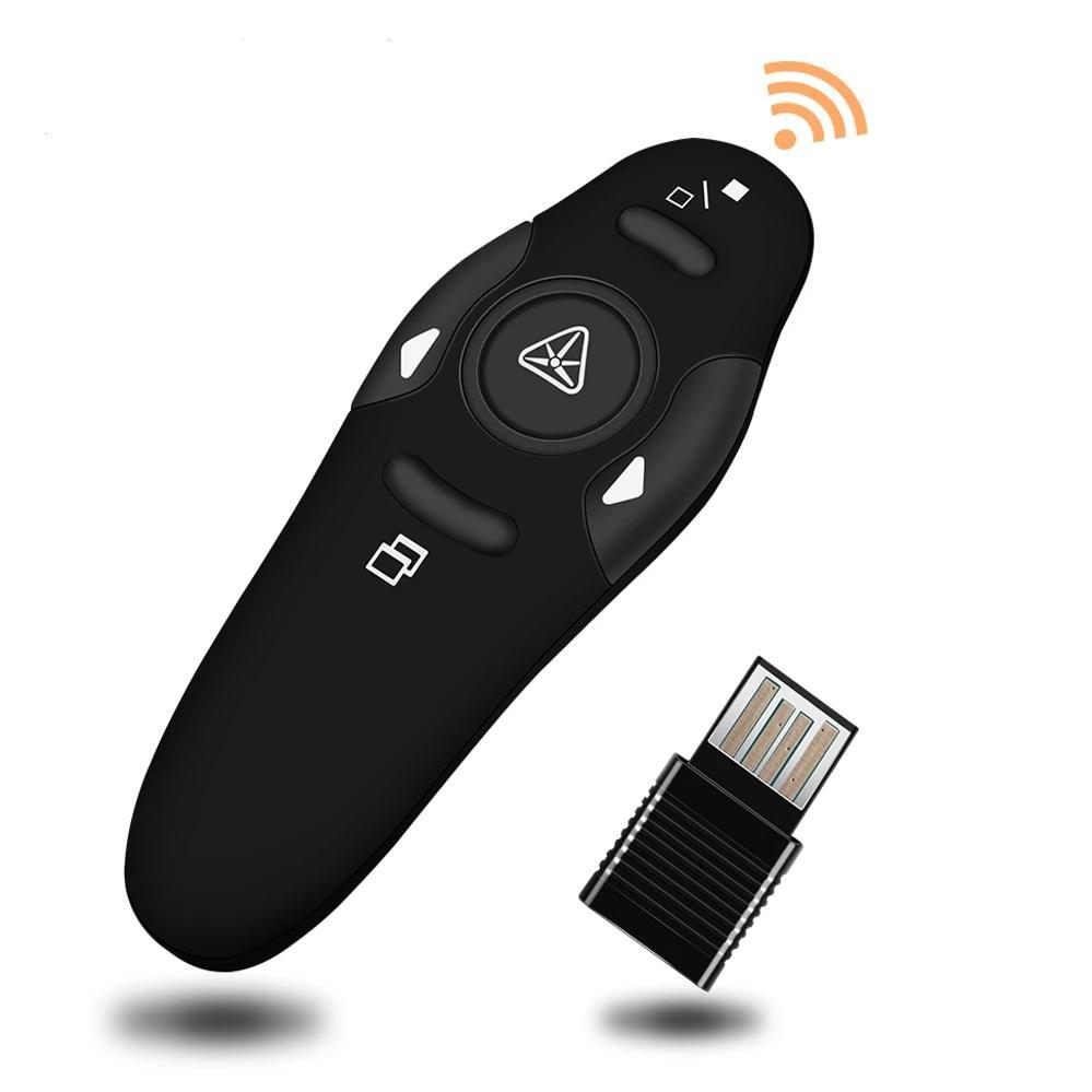 BowLift | 2.4GHz Wireless Presenter Red Laser Pointers Pen USB Receiver RF Remote Control Page Turn PPT Powerpoint Presentation