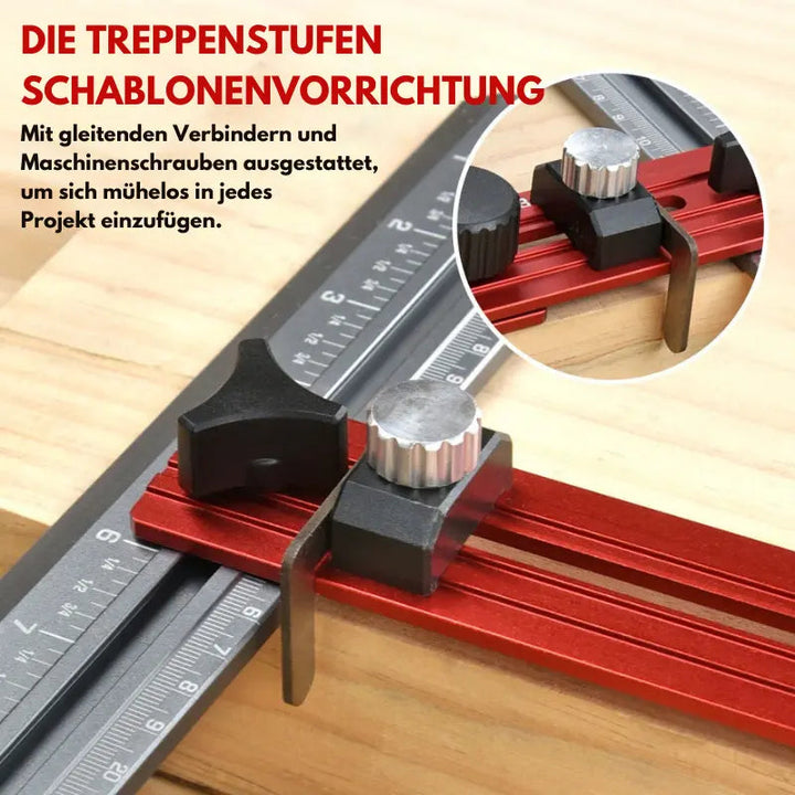 BowLift | Precise Stair Measuring Tool — Adjustable Aluminum Angle Template
