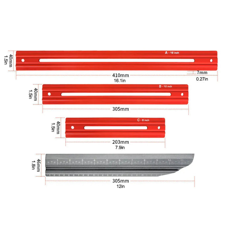 BowLift | Precise Stair Measuring Tool — Adjustable Aluminum Angle Template