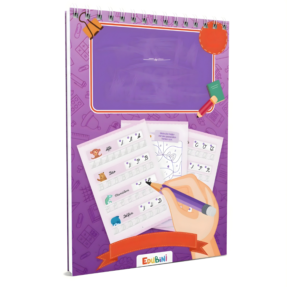 BowLift | Preschool Workbook Reusable Practice Booklets Learn Letters Numbers