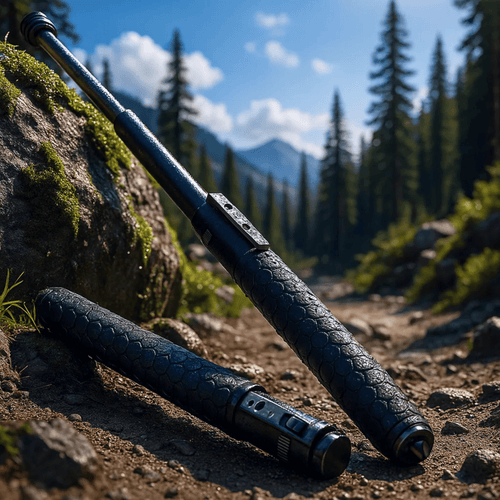 BowLift | Adjustable Hiking Stick Made of Alloy Steel with Anti-Slip Handle, Lightweight & Compact for Outdoor, Trekking, and Travel