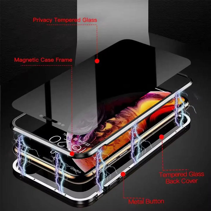 BowLift | Privacy phone case – Slim pRedection with privacy filter and metal frame