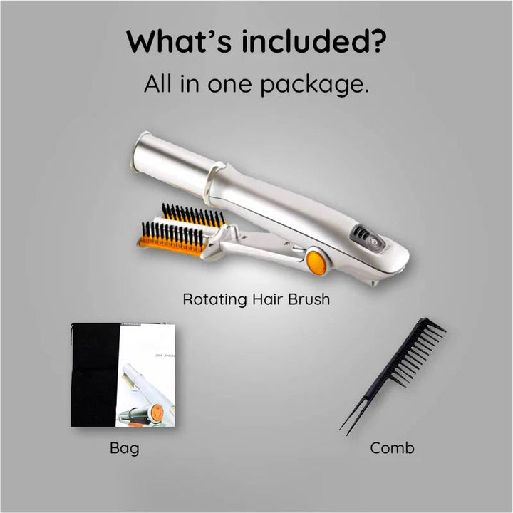 BowLift | Professional 2 in 1 Rotating Iron Hair Brush