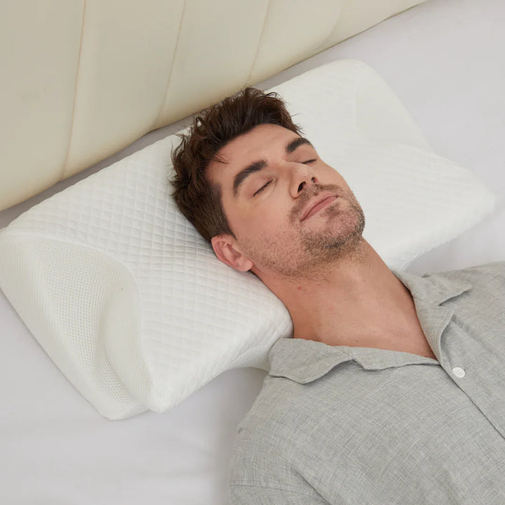 BowLift | Cervical Pillow for Neck Pain Relief – Orthopedic Memory Foam Neck Support Pillow for Cervical, Shoulder & Back Alignment