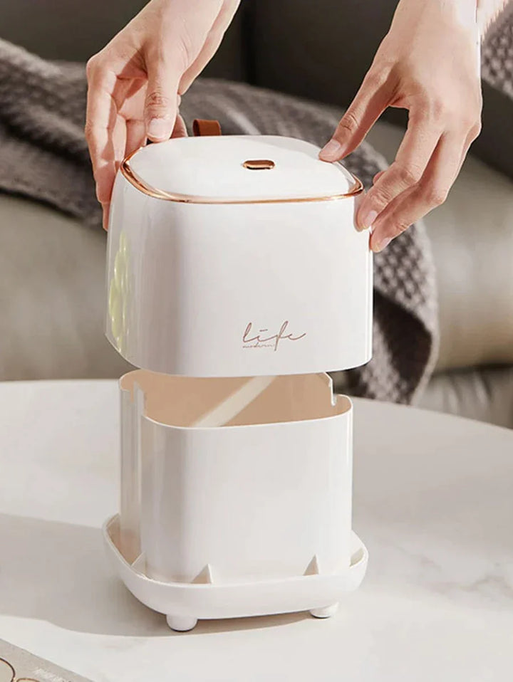 LuxeBin - Elegant Table Trash Can for Your Space Bowlift