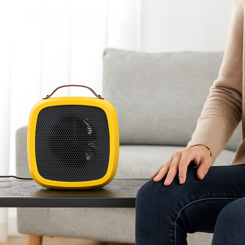 BowLift | Portable Electric Heater PTC 300W/600W – Silent and Energy-Saving Indoor Heater, Perfect for Bedroom and Office