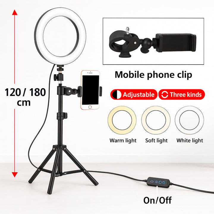 Ring light - 3 Light modes - QX-260 | Bowlift