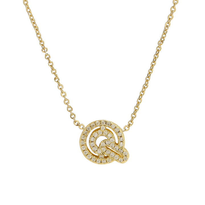 BowLift | Dazzling Diamond Initial Necklace