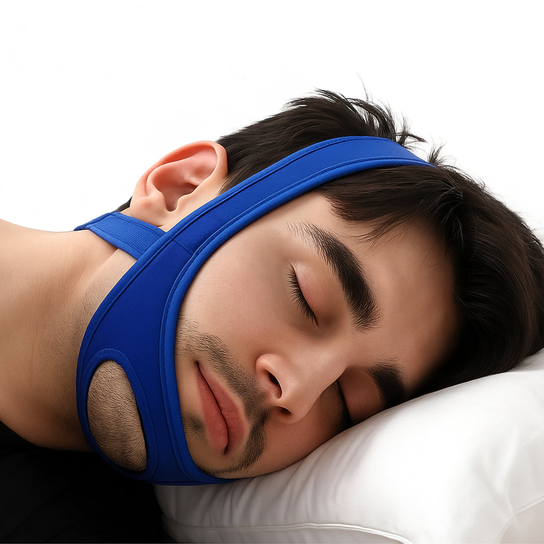 QuietNight | Anti Snoring Chin Strap – Sleep Apnoea Relief – Breathable & Adjustable – For Adults Seeking Better Sleep Bowlift