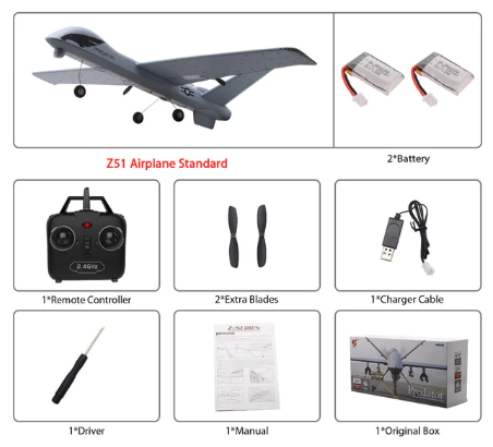 BowLift | RC Plane | Remote Control Plane Predator Z51