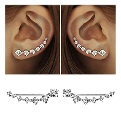 BowLift | Glamour | Shiny Zircon 925 Sterling Silver Earring