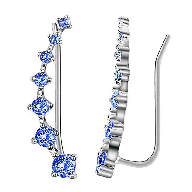 BowLift | Glamour | Shiny Zircon 925 Sterling Silver Earring