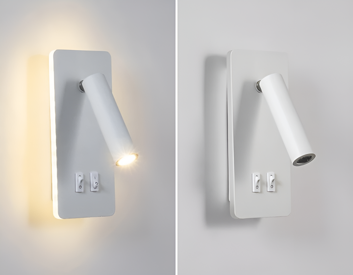 BowLift | Swivel330 | Minimalist Cylinder Wall Light – Adjustable 330° Rotating LED Sconce