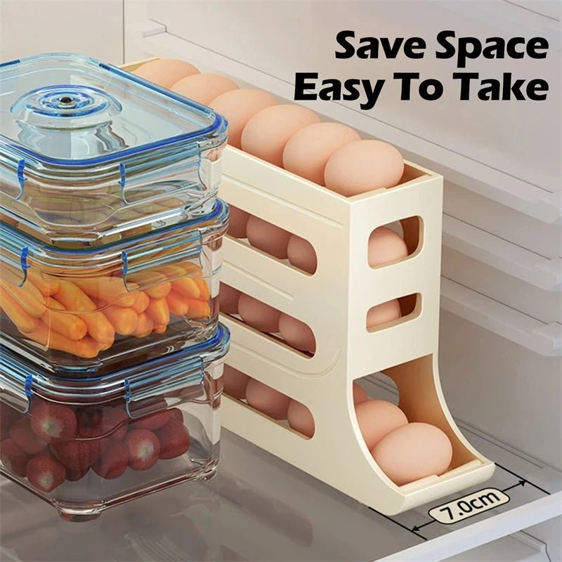 BowLift | Egg storage box with large capacity and roll design for 30 eggs