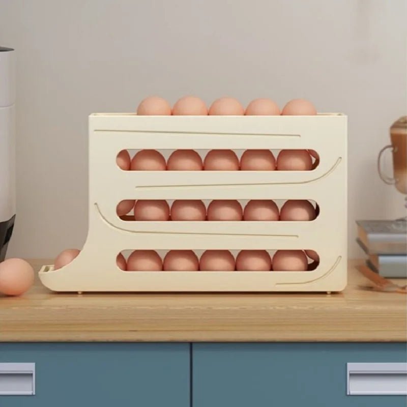 BowLift | Egg storage box with large capacity and roll design for 30 eggs