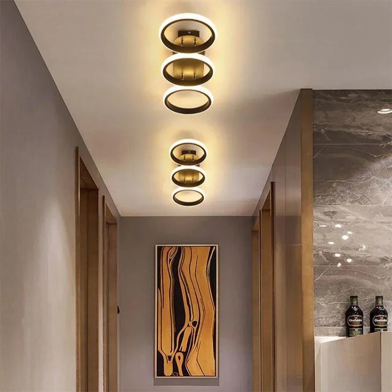 Modern LED Ring Chandelier – Minimalist Ceiling Light for Living Room and Dining Area | Bowlift