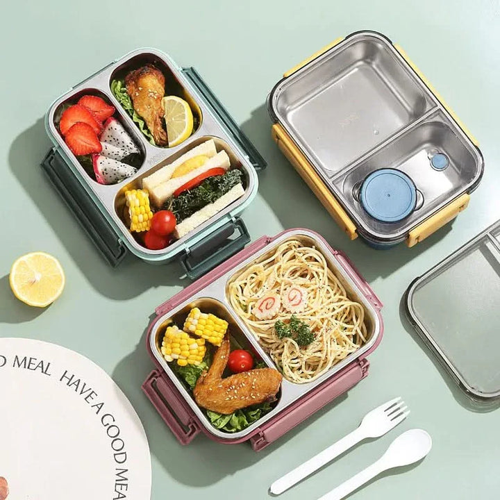 BowLift | Leak-Proof Stainless Steel Lunchbox with Cutlery (850 ml) – For Work, School & On the Go