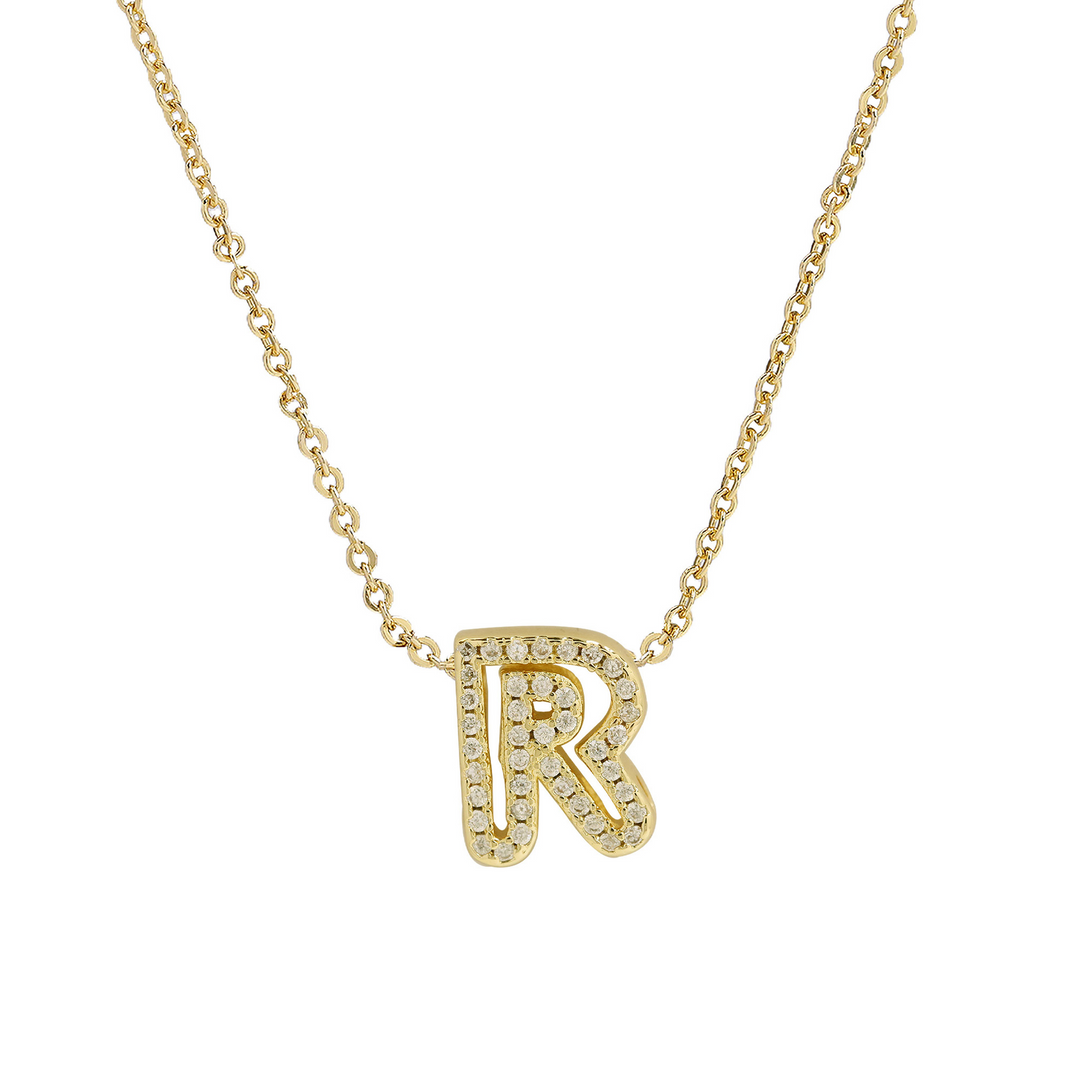BowLift | Dazzling Diamond Initial Necklace
