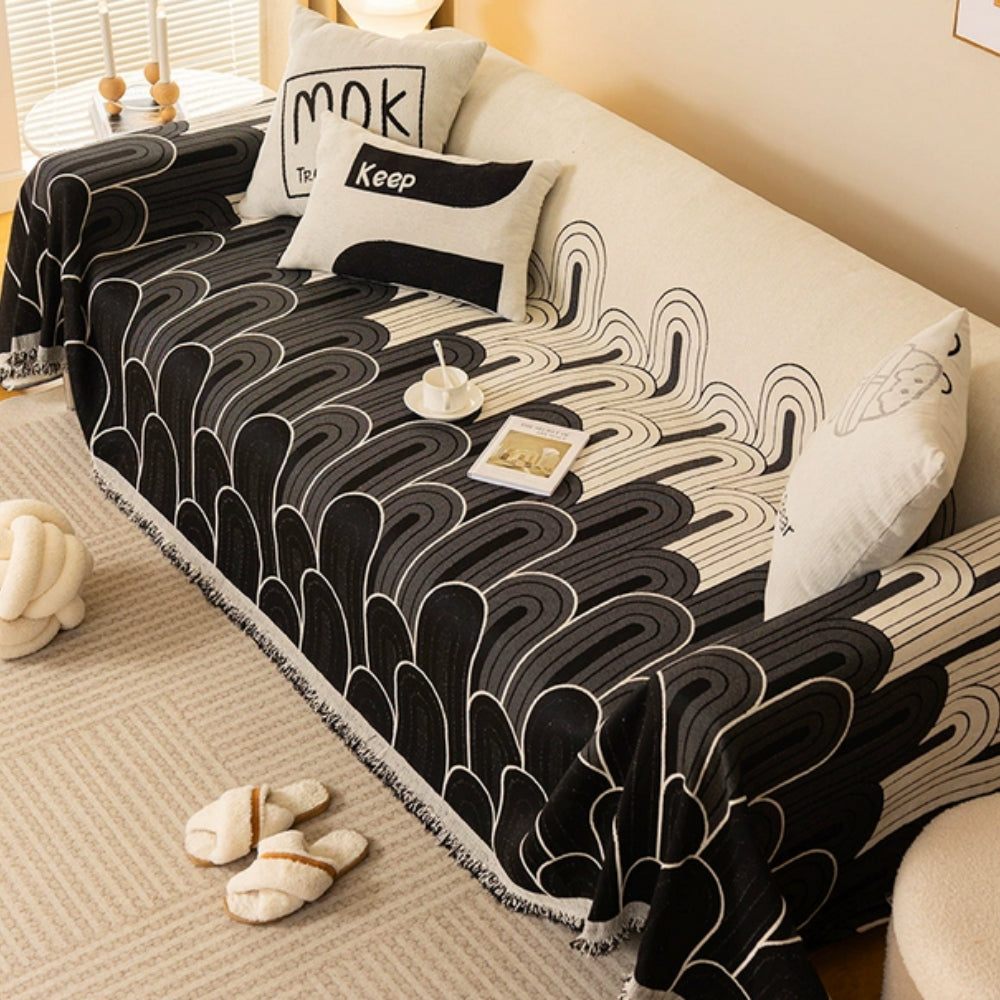 BowLift | Rainbow Arches Chenille Sofa Cover