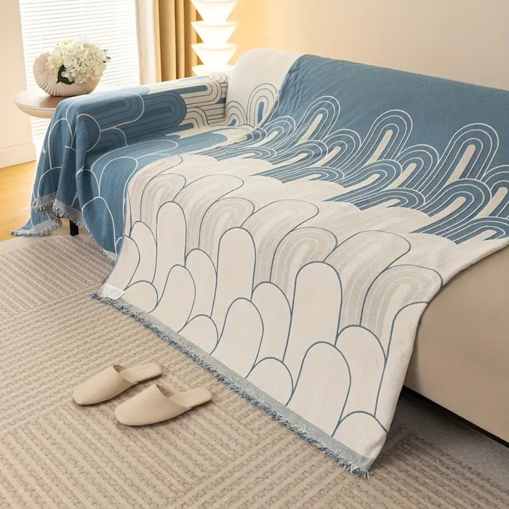 BowLift | Rainbow Arches Chenille Sofa Cover