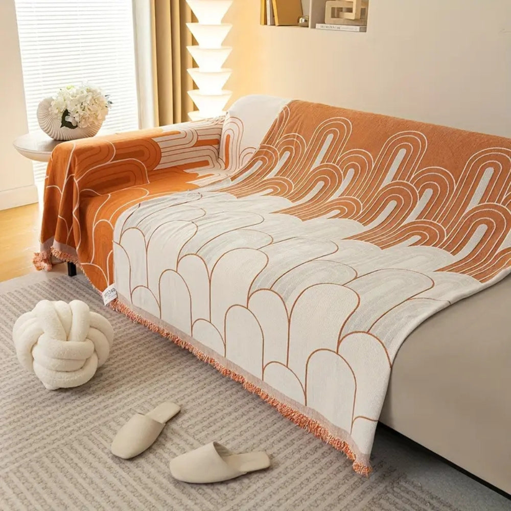 BowLift | Rainbow Arches Chenille Sofa Cover