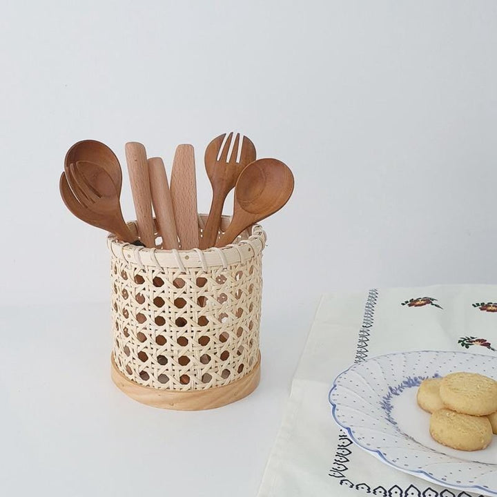 BowLift | Rattan-Cutlery-Organizer