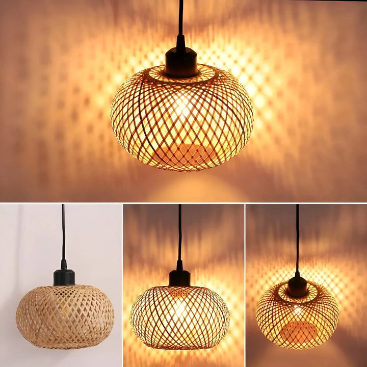BowLift | Elegant Rattan Pendant Light: Luxury Lighting for Any Space