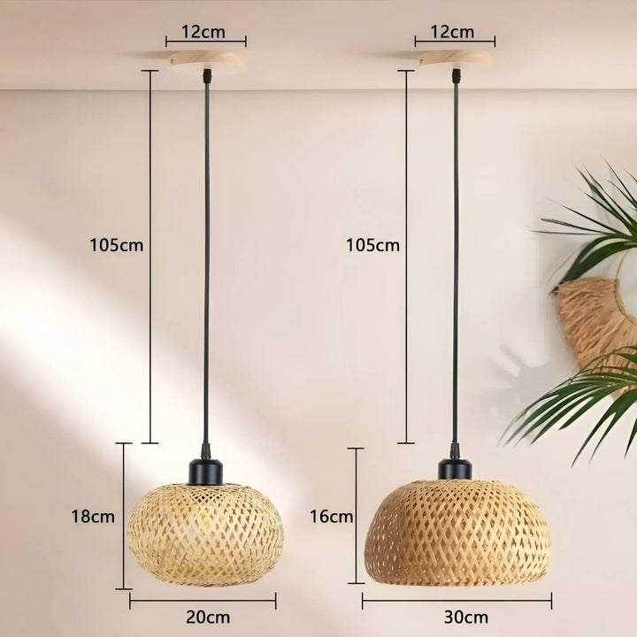 BowLift | Elegant Rattan Pendant Light: Luxury Lighting for Any Space