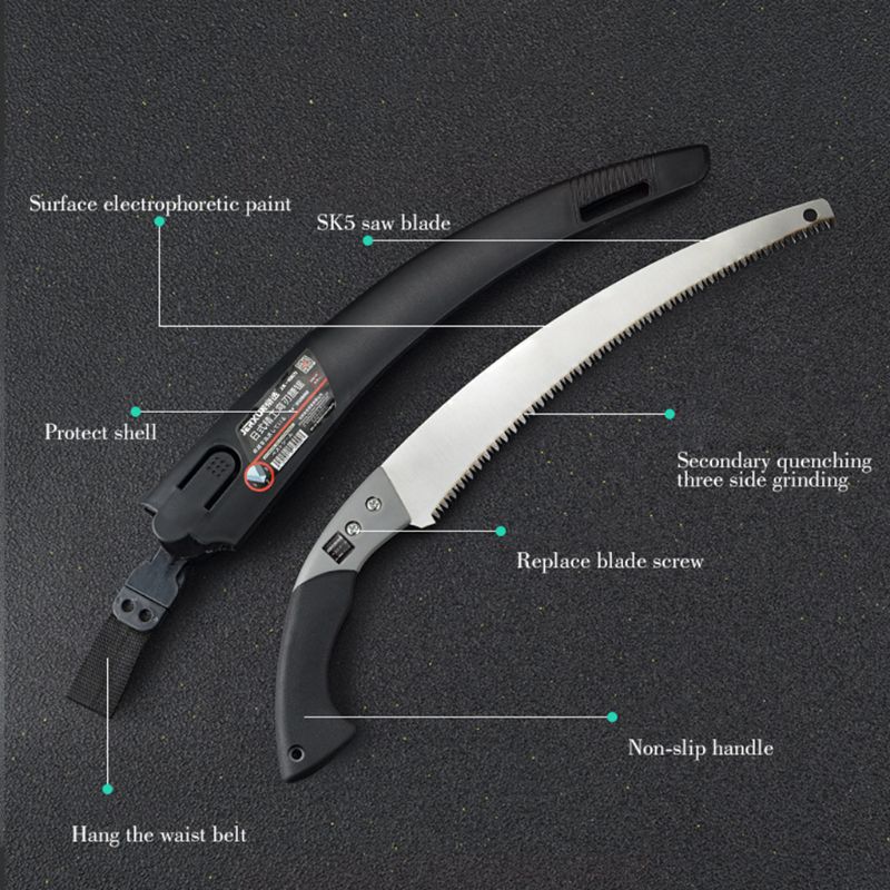 Razor Sharp Curved Garden Pruning Saw | Bowlift