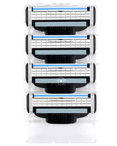 4 razor blades for men - compatible with Mach3 | Bowlift