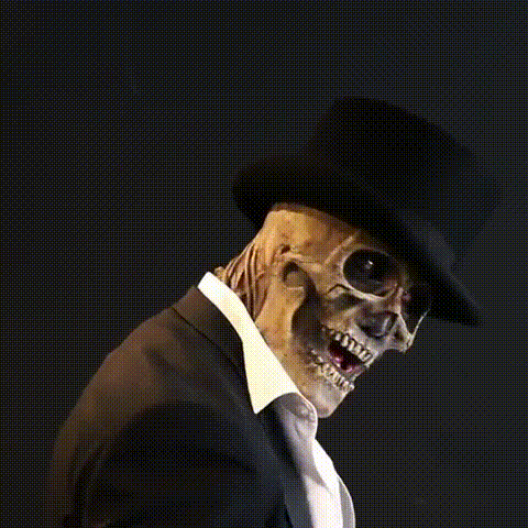 BowLift | GruesomeHead Halloween mask – Realistic Skeleton Mask with Brains for Adults