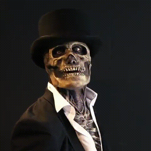 BowLift | GruesomeHead Halloween mask – Realistic Skeleton Mask with Brains for Adults
