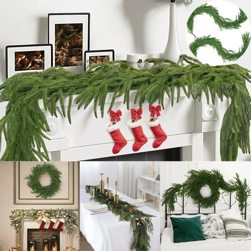 BowLift | Realistic Norfolk Pine Dripping Garland